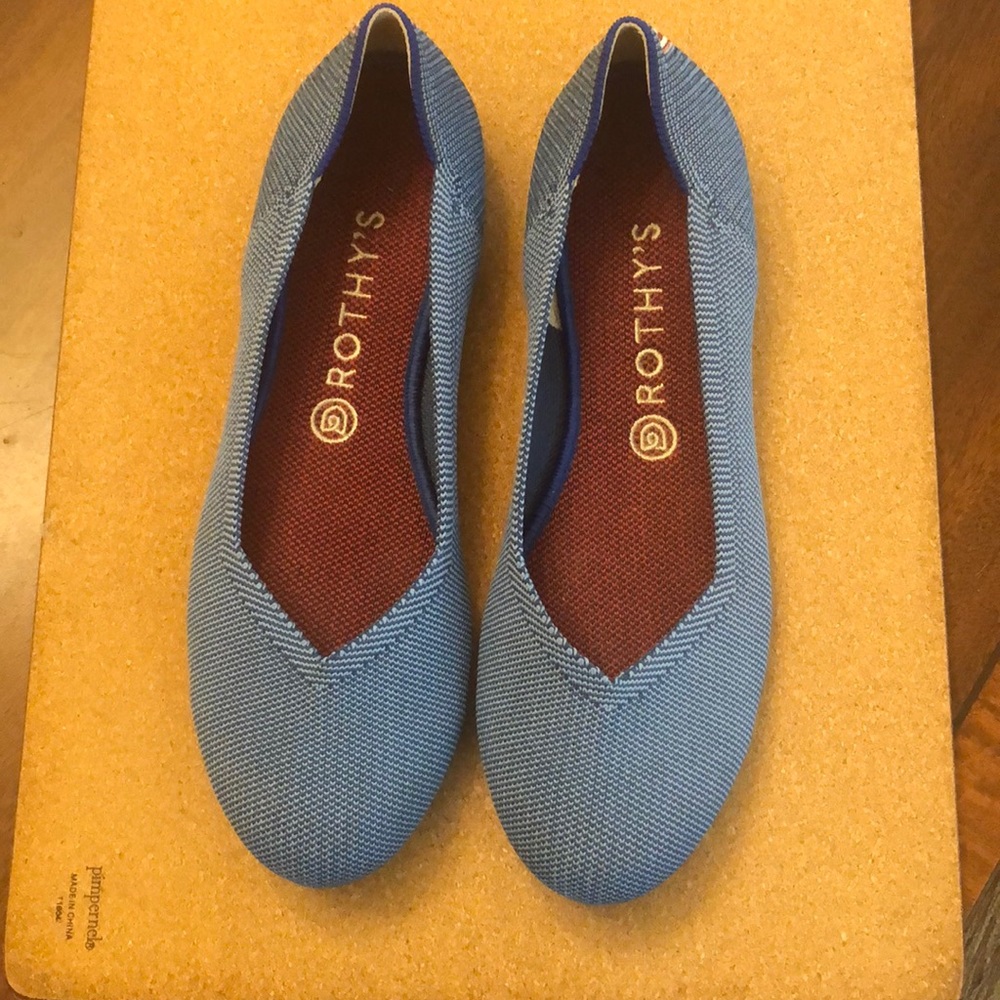 Rothy’s The Flat Scooter Blue Size 10